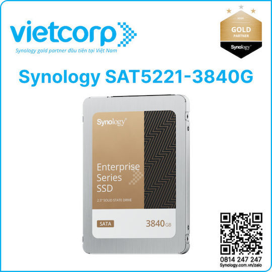 Synology SAT5221 SSD 3.8TB 2.5'' SATA III vista 3