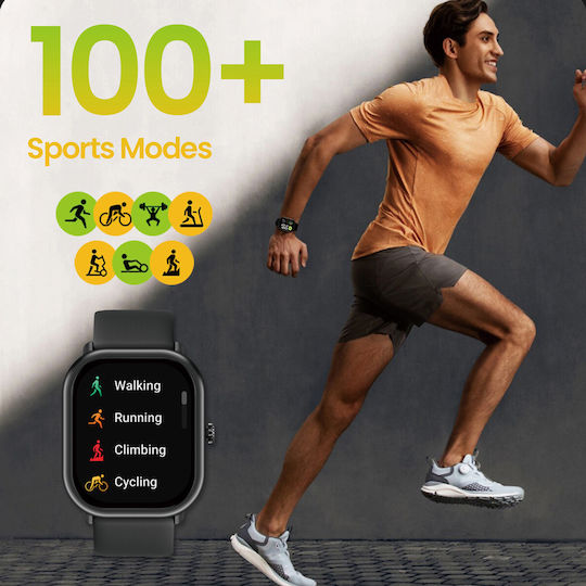 Zeblaze GTS 3 Pro Smartwatch with Heart Rate Monitor (Black) view 5