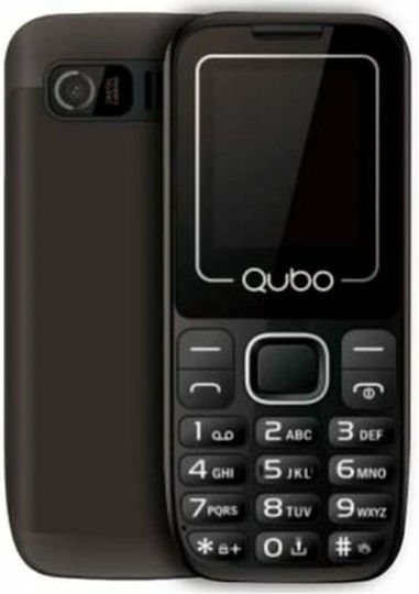 Qubo P-180BK Dual SIM Mobile with Large Buttons Black