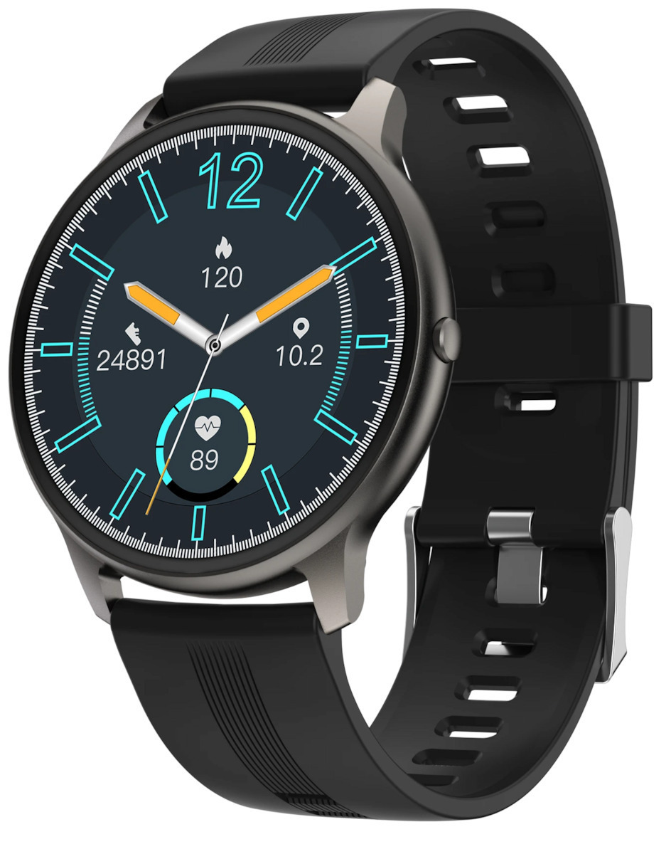 ISP LikeSmart eXtremeFiT Aluminium Smartwatch with Heart Rate Monitor (Black) view 4