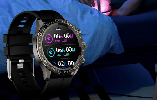 Colmi Sky 5 Plus 45mm Smartwatch with Heart Rate Monitor (Black Silicone) view 4