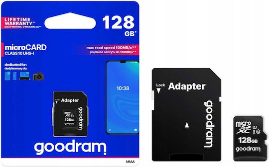 Goodram Microsdxc Memory Card 128gb Cl10 Uhs I + Adapter Ansicht 6