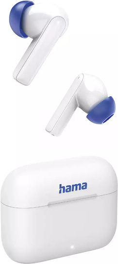HAMA Passion Clear II In-ear Bluetooth Handsfree Earphones with Charging Case White view 5