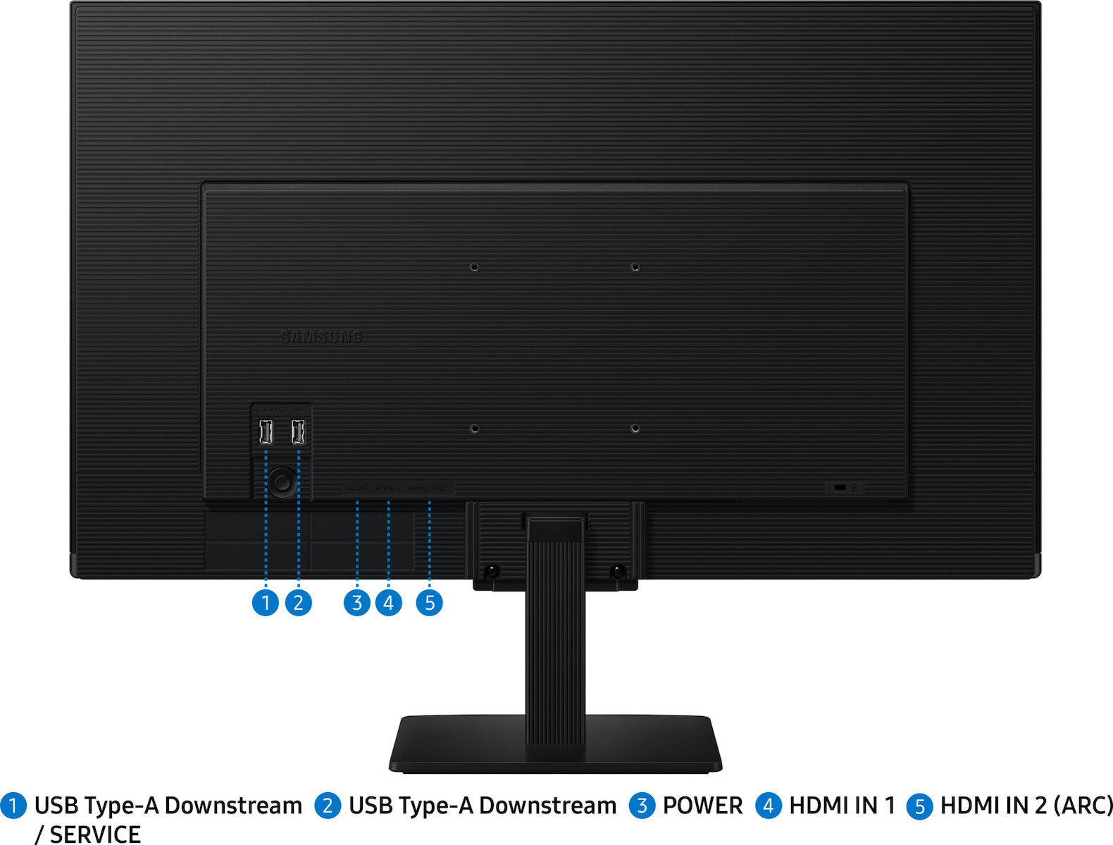 Samsung LS27FM500EUXEN IPS Smart Monitor 27" FHD 1920x1080 with Response Time 5ms GTG view 9