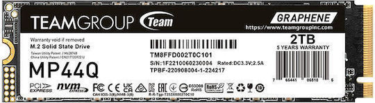 TeamGroup MP44Q SSD 2TB M.2 Type with PCI Express 4.0 Communication Protocol Compatible with PlayStation 5