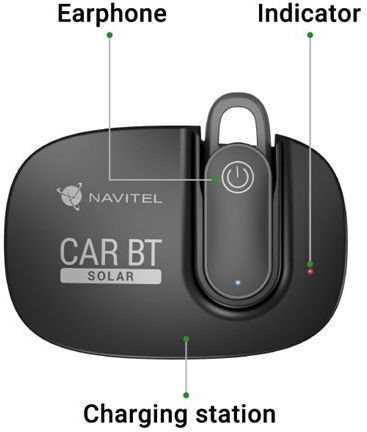 Navitel In-ear Bluetooth Handsfree Earphones Black view 7