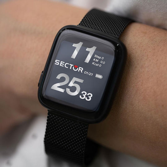 Sector S03 Pro Light Smartwatch with Heart Rate Monitor (Silver Stainless Steel) view 2