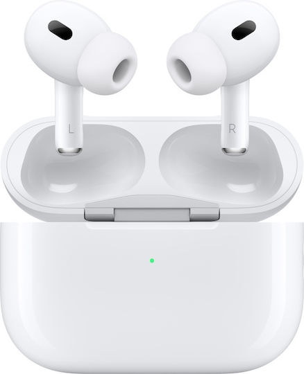 Apple AirPods Pro 2 με MagSafe Charging Case (USB‑C) In-ear Bluetooth Handsfree Earphones with Sweat Resistance and Charging Case White