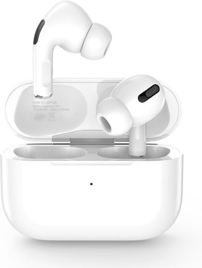 XO T3 In-ear Bluetooth Handsfree Earphones with Charging Case White view 1
