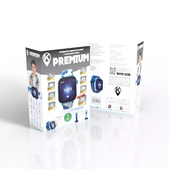 KiDiZ Premium SOS button Smartwatch with SIM (Blue) view 2