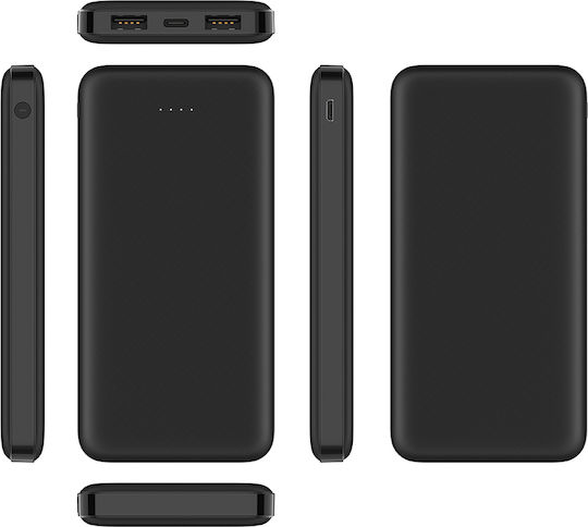 Veger VP1065 Power Bank 10000mAh with 2 USB-A Ports Black view 2