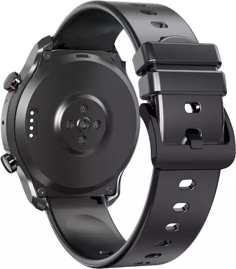 MaxCom FW01 Uran Stainless Steel Smartwatch with Heart Rate Monitor (Black) view 3