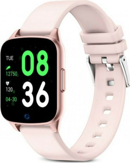 KW17 Smartwatch with Heart Rate Monitor (Pink) view 1