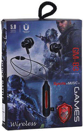 GM-B3 Earbud Bluetooth Handsfree Earphones Black view 2