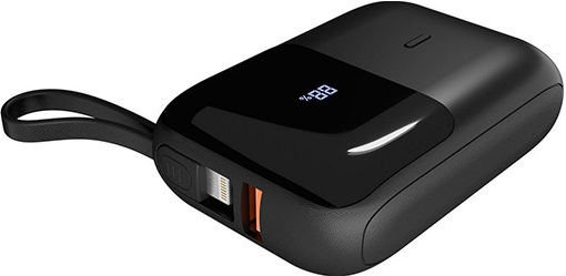 S-Link P109M Power Bank 10000mAh with USB-A Port and USB-C Power Delivery Port Black view 1
