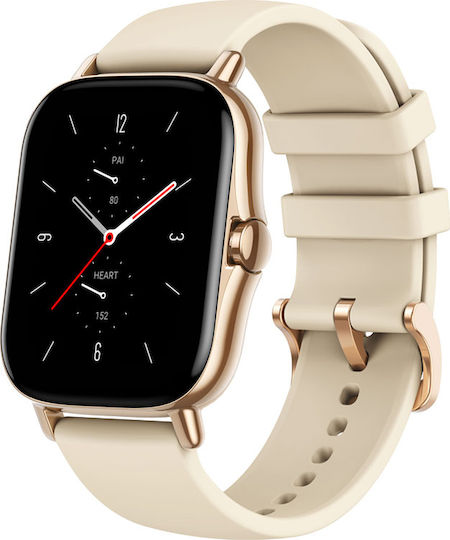 Amazfit GTS 2 Aluminium 43mm Waterproof Smartwatch with Heart Rate Monitor (Desert Gold) view 3