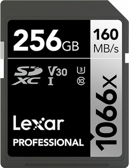 Lexar Professional 1066x SDXC 256GB Class 10 U3 V30 UHS-I view 1