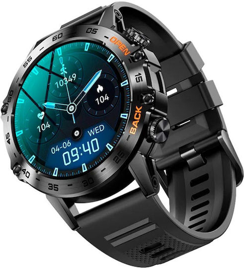 Aoke K52 Smartwatch with Heart Rate Monitor (Black) view 5