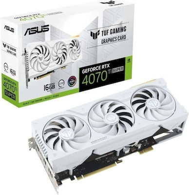 Asus GeForce RTX 4070 Ti Super 16GB GDDR6X TUF Gaming BTF White Edition Graphics Card view 2