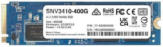Synology SNV3510 SSD 400GB M.2 Type with PCI Express 3.0 Connection SNV3510-400G view 2