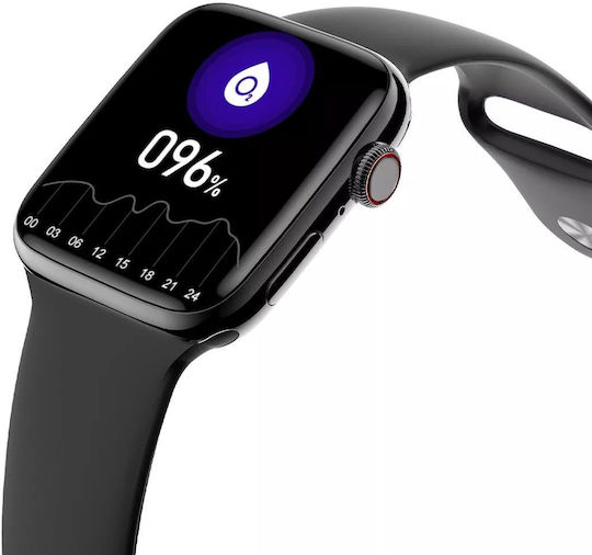 DT NO.1 DT7 MAX 38mm Smartwatch with Heart Rate Monitor (Black) view 6