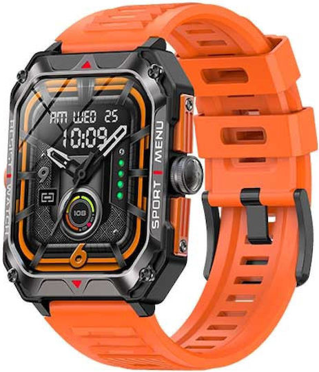 Lamtech LAM113492 47mm Smartwatch with Heart Rate Monitor (Burnt Orange)