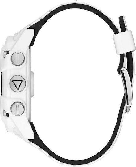 Guess Rex C3001G4 47mm Smartwatch with Heart Rate Monitor (White) vue 2