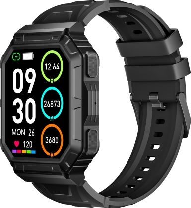 Ws-5 1.86 Inch Color Screen Smart Watch Support Heart Rate Blood Pressure Blood Oxygen Blood Sugar Monitoring Black view 1