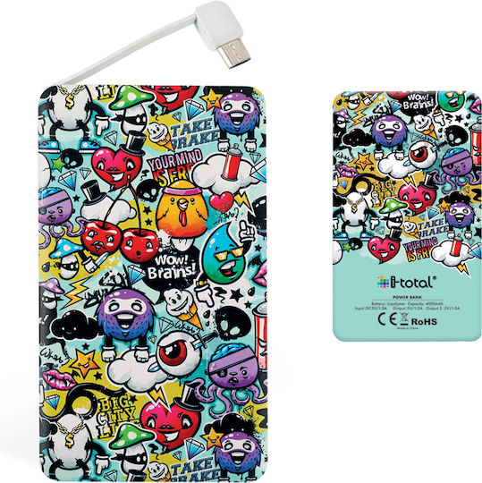 I-Total Power Bank 4000mAh with USB-A Port Urban