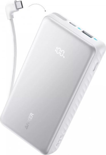 Anker Zolo Power Bank 20000mAh 22.5W with USB-A Port and USB-C Port White