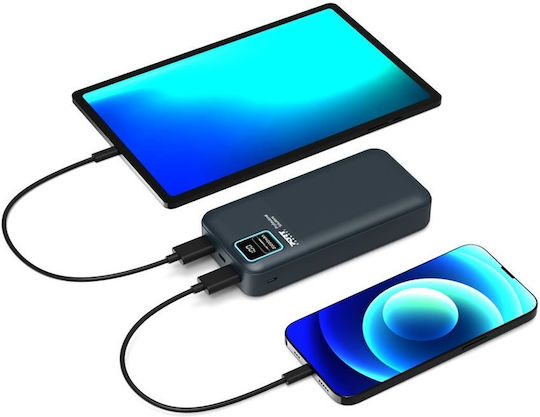 Port Designs Power Bank 20000mAh with 2 USB-A Ports and USB-C Port Black vue 8