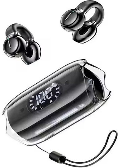 Awei TZ7 Open Ear Bluetooth Handsfree Earphones with Sweat Resistance and Charging Case Black view 1