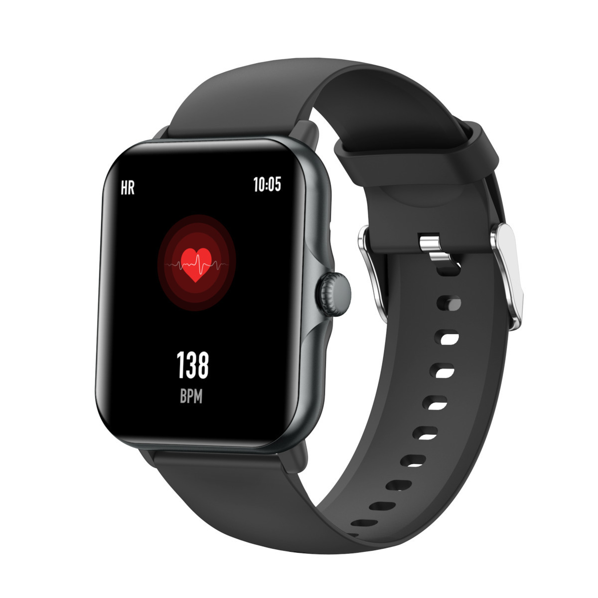 Nexus FiT Aluminium Smartwatch with Heart Rate Monitor (Black) view 2