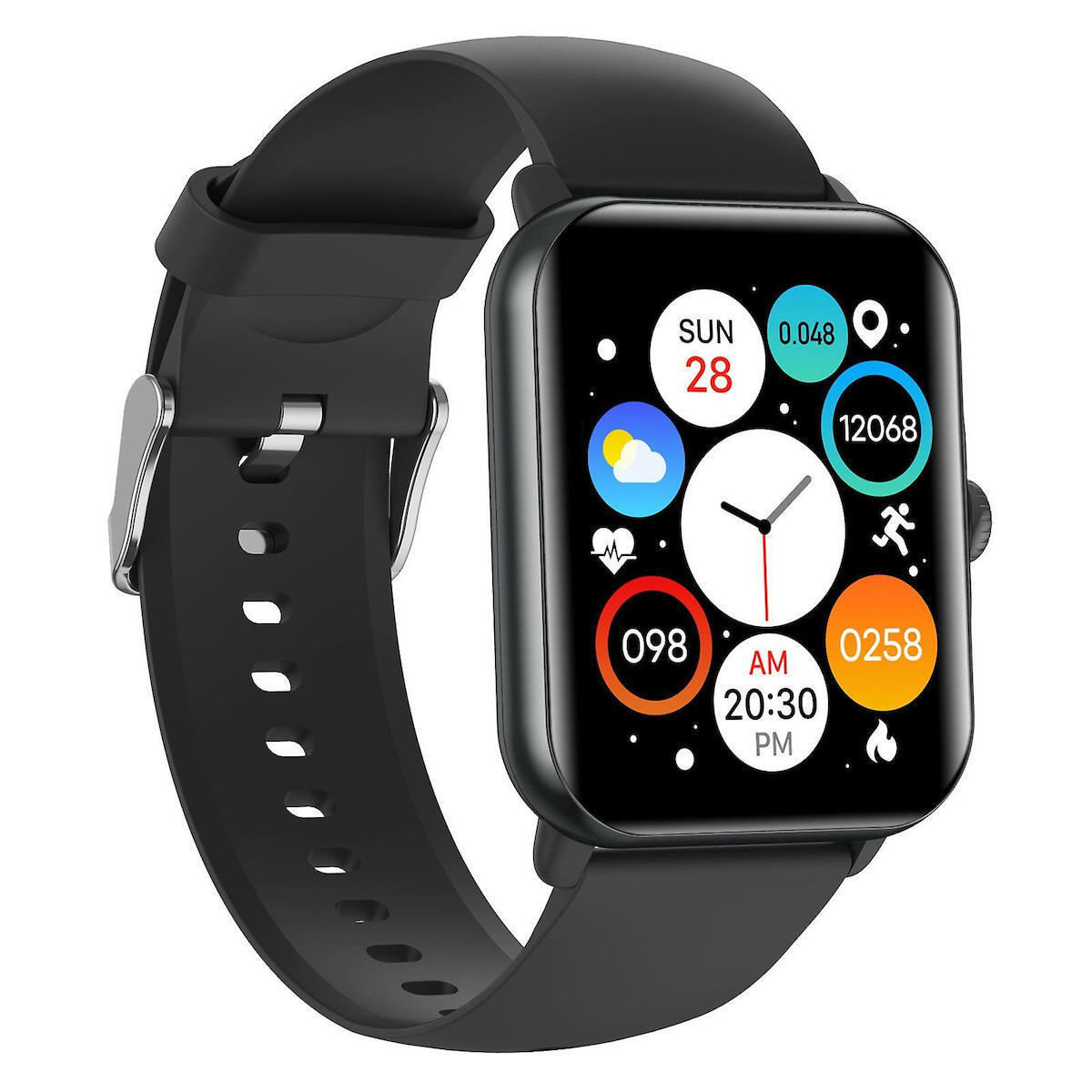 Nexus FiT Aluminium Smartwatch with Heart Rate Monitor (Black) view 3
