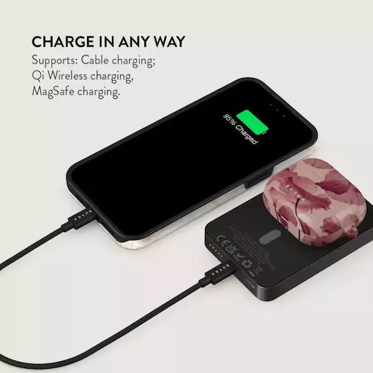 Burga MagSafe Power Bank 5000mAh 7.5W with USB-C Port Gunmetal - Tender Kiss view 6