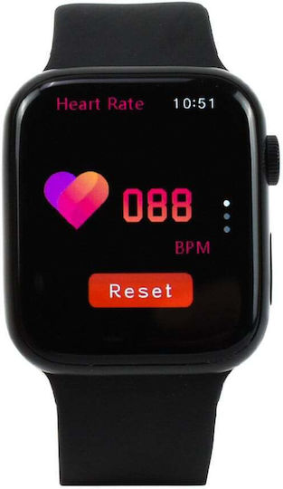 Andowl Watch8 44mm with Heart Rate Monitor (Black) view 3
