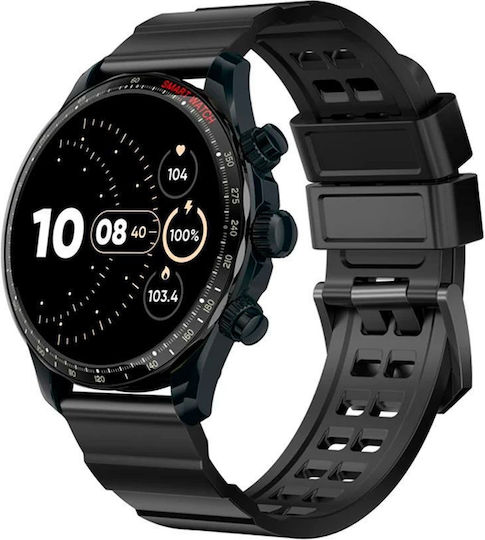 Karen M KM68 Smartwatch with Heart Rate Monitor (Silver) view 3