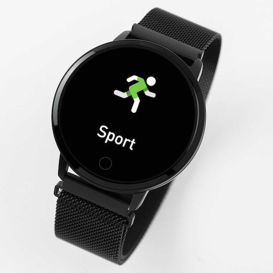 Reflex Active Series 05 42mm Smartwatch with Heart Rate Monitor (Black Mesh) vista 3