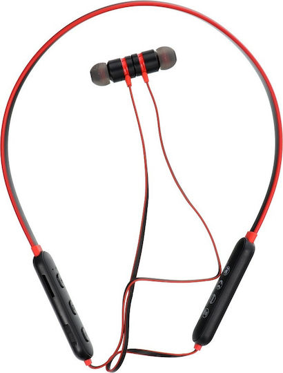 Remax RX-S100 In-ear Bluetooth Handsfree Earphones with Sweat Resistance Red vue 4