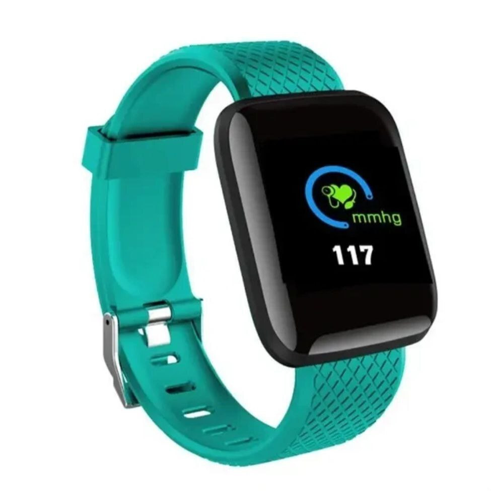 ID116 plus Smartwatch with Heart Rate Monitor (Green) view 1