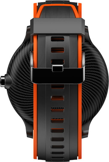 Manta SWT05BP Smartwatch with Heart Rate Monitor (Black / Orange) view 3