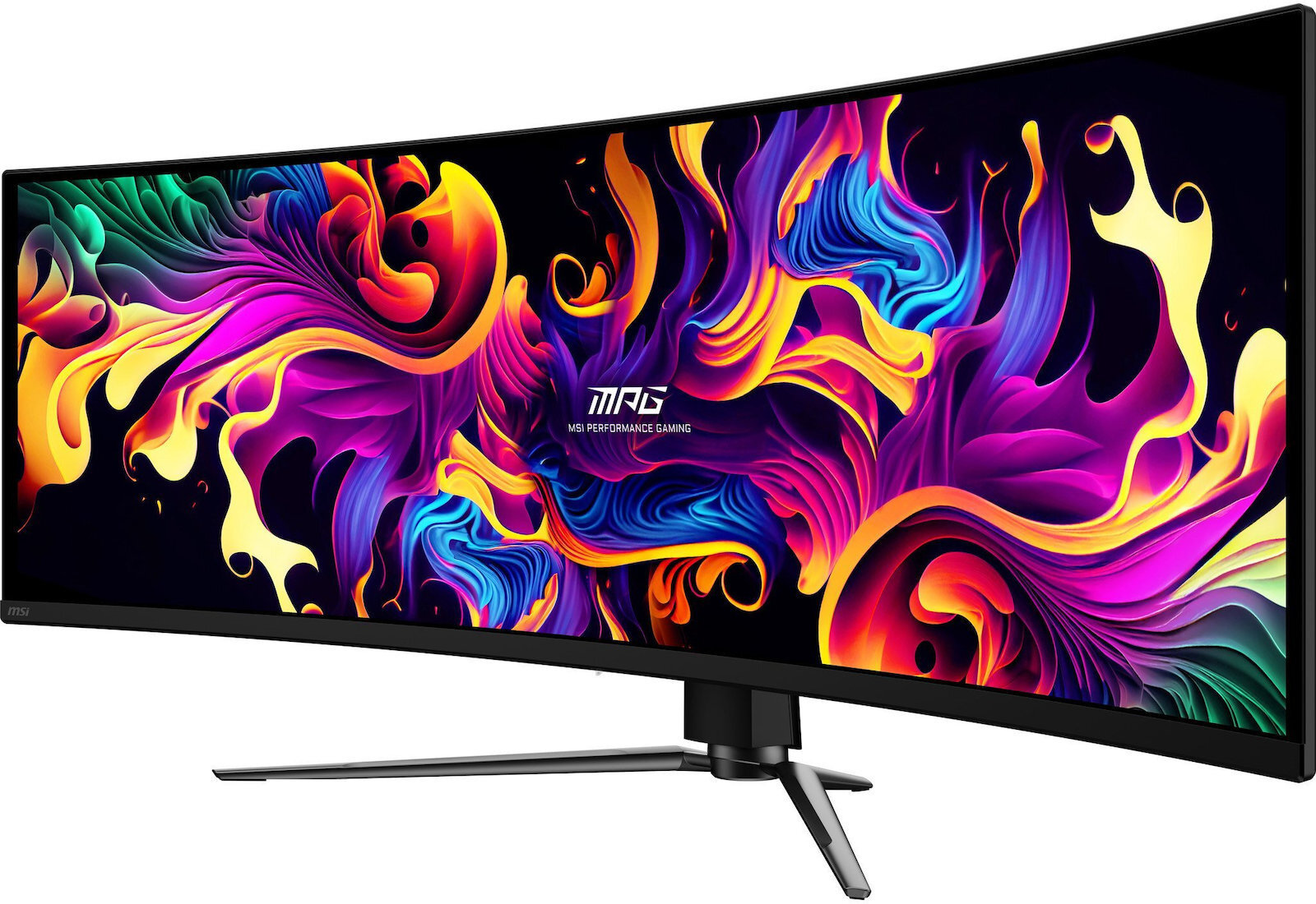 MSI MPG 491CQPXDE Ultrawide QD-OLED HDR Curved Gaming Monitor 49" 5120x1440 240Hz with Response Time 0.03ms GTG view 3