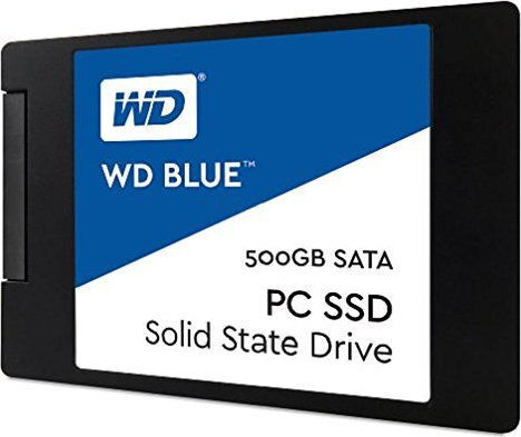 Western Digital Blue SSD 500GB 2.5 Inch SATA III Connection view 2
