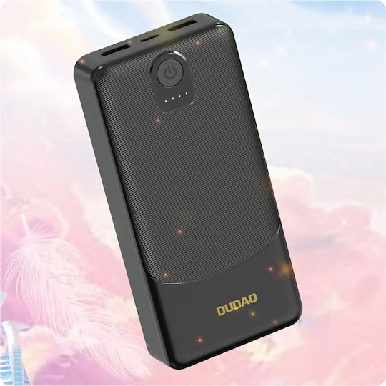 Dudao K10Pro Power Bank 20000mAh 10W with 2 USB-A Ports Black vue 3