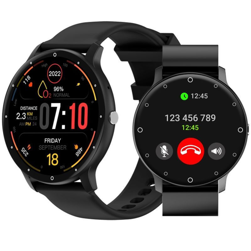 Giewont 46mm Smartwatch with Heart Rate Monitor (Black)