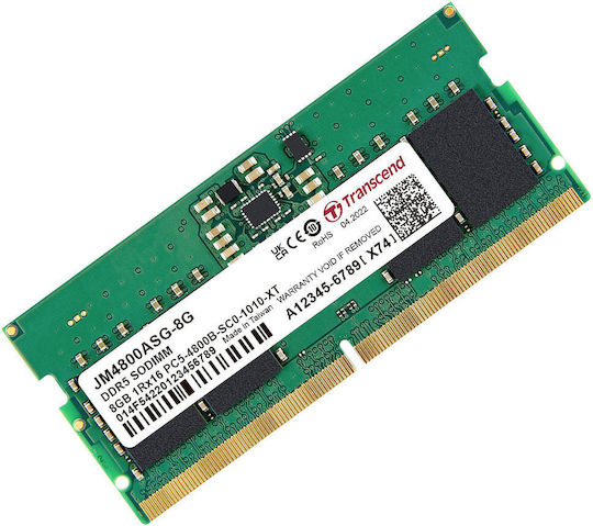 Transcend DDR5 with Module 1x8GB and Speed 4800 for Laptop JM4800ASG-8G view 2