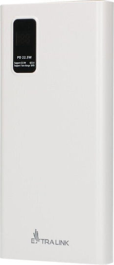 Extralink EPB-067W Power Bank 10000mAh 22.5W with 2 USB-A Ports and USB-C Port White view 5