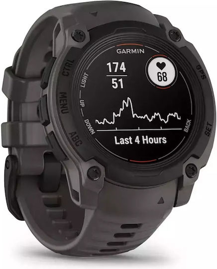 Garmin Instinct E 40mm Waterproof Smartwatch with Heart Rate Monitor (Black with Charcoal Band) view 2
