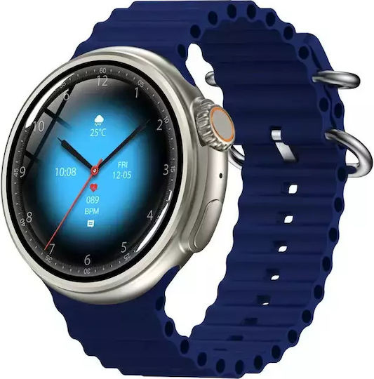 Nubi Z78 Ultra Smartwatch Bluetooth Talk Heart Rate Calories Blood Pressure Remote Camera Nfc Ai Voice Assistant Blue view 5