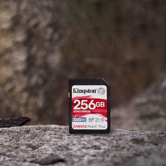 Kingston Canvas React Plus V60 SDXC 512GB Class 10 U3 V60 UHS-II vista 4